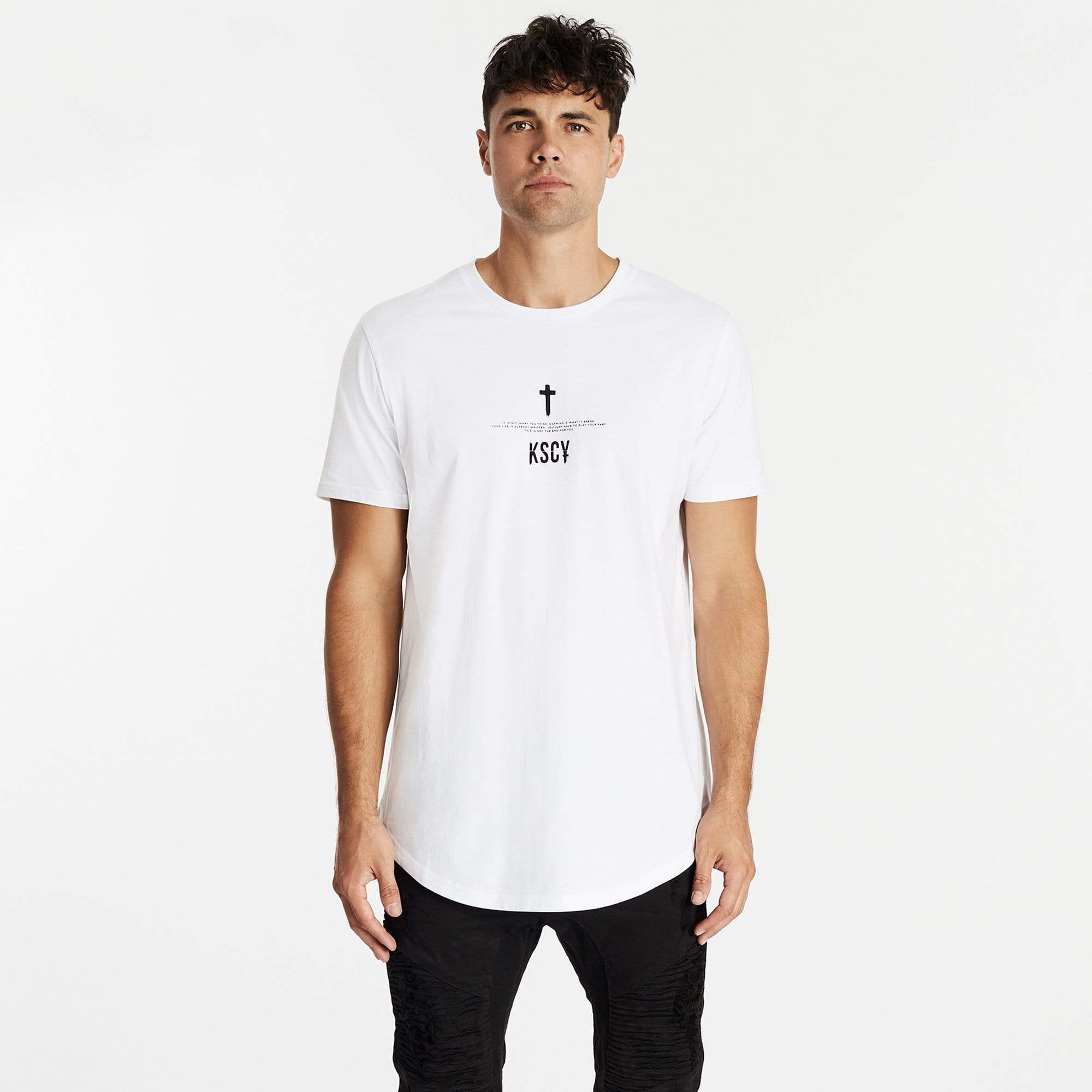 Dreamer Dual Curved T-Shirt White