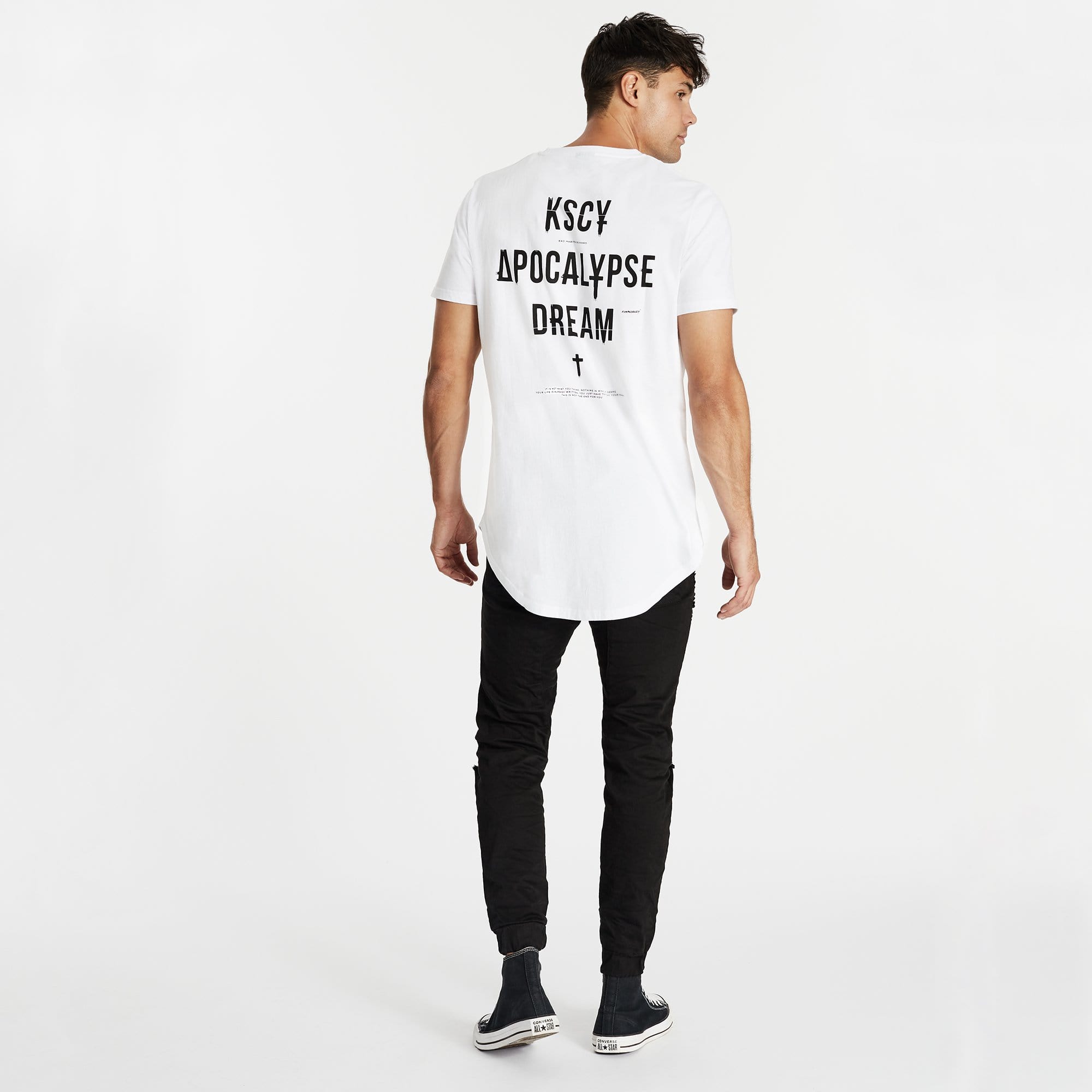 Dreamer Dual Curved T-Shirt White