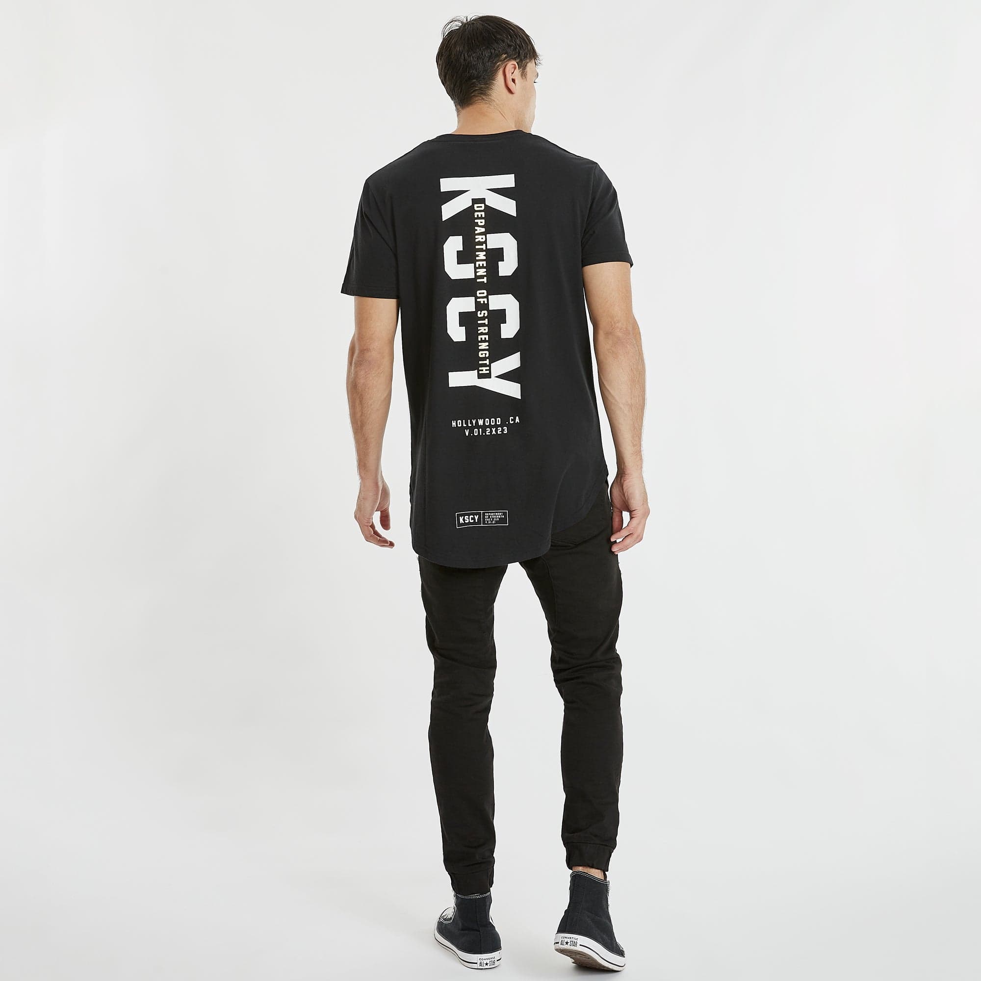 Driftwood Dual Curved T-Shirt Jet Black