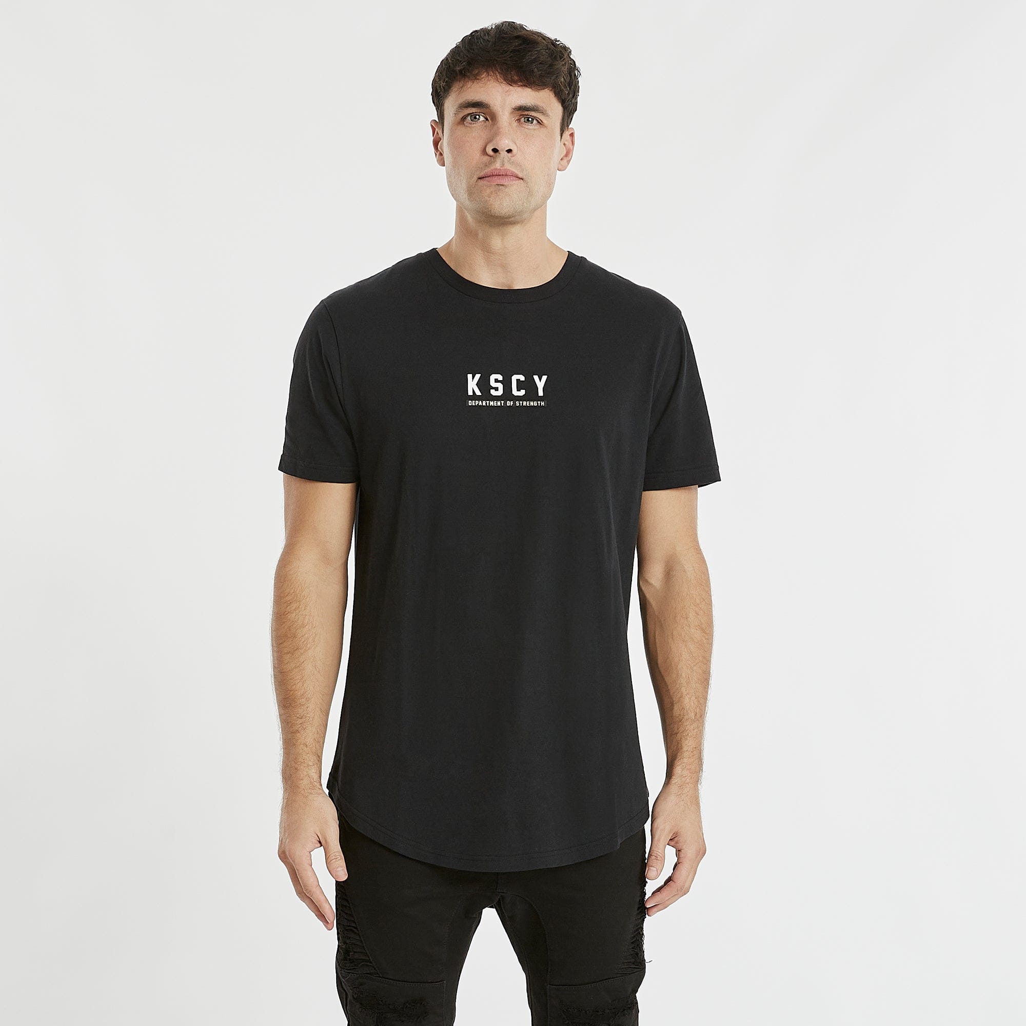 Driftwood Dual Curved T-Shirt Jet Black