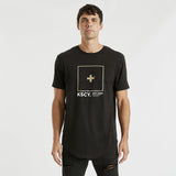 Drop By Dual Curved Tee Jet Black