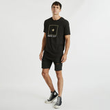 Drop By Dual Curved Tee Jet Black