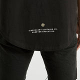 Drop By Dual Curved Tee Jet Black