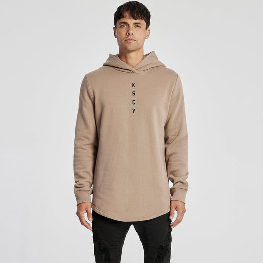 Dysfunction Dual Curved Hoodie Warm Taupe