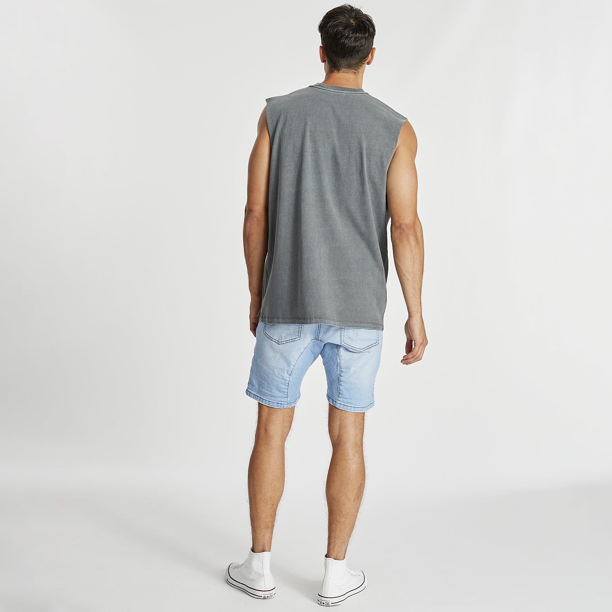 Edge Standard Muscle Tee Pigment Charcoal