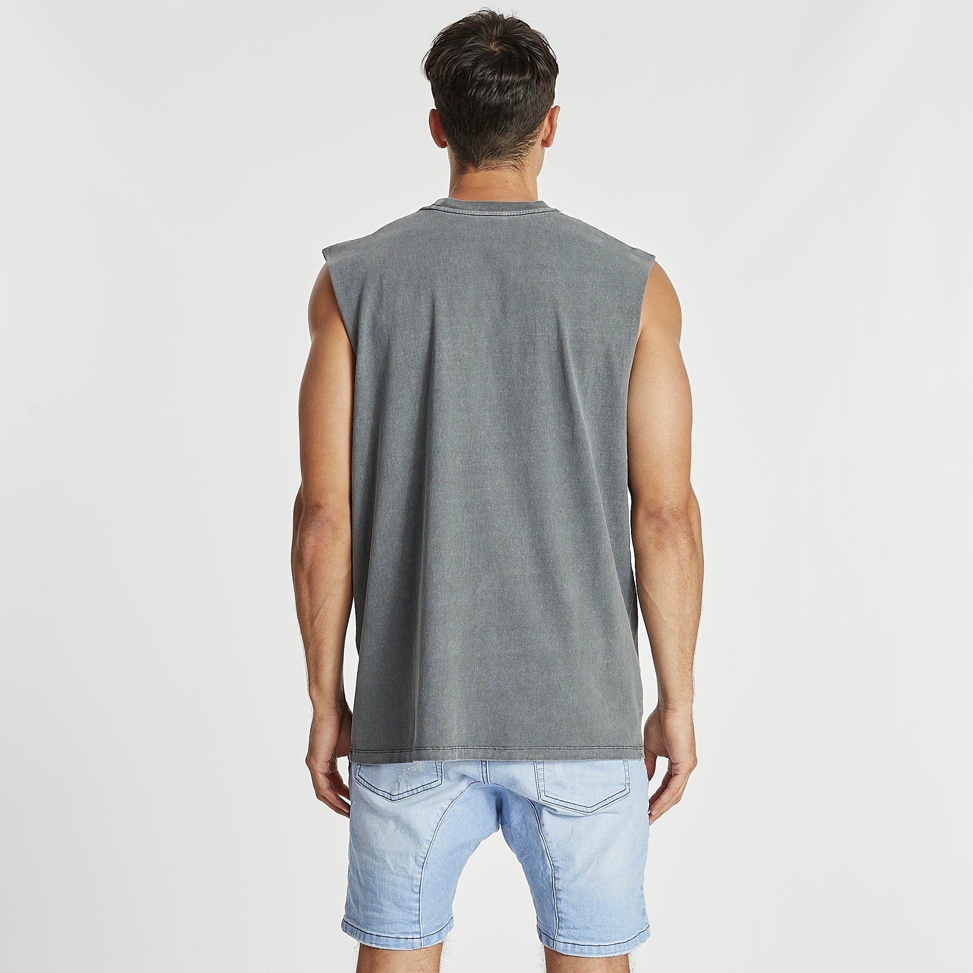 Edge Standard Muscle Tee Pigment Charcoal