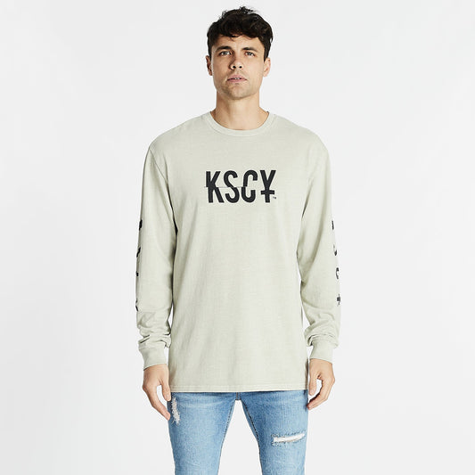 Emptiness Relaxed Longsleeve T-Shirt Pigment Stone