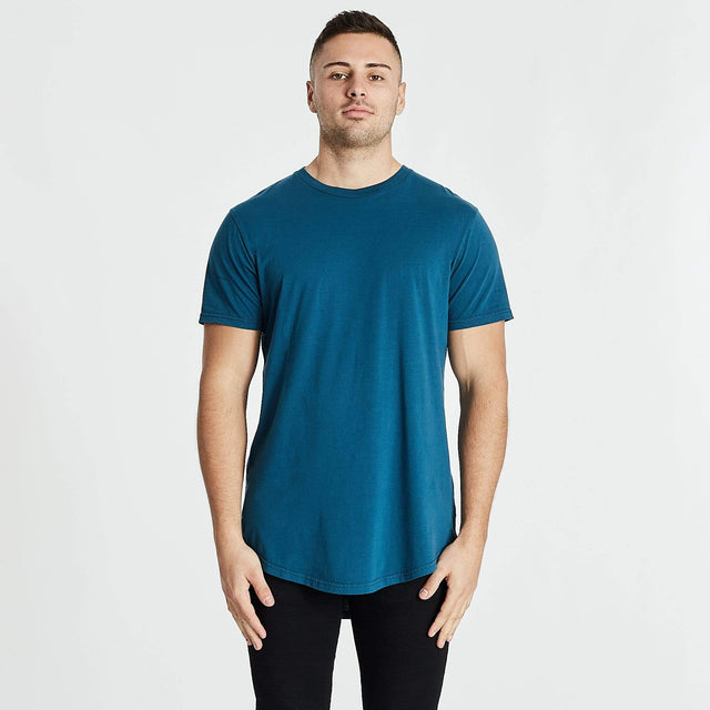 Essentials Dual Curved T-Shirt Legion Blue