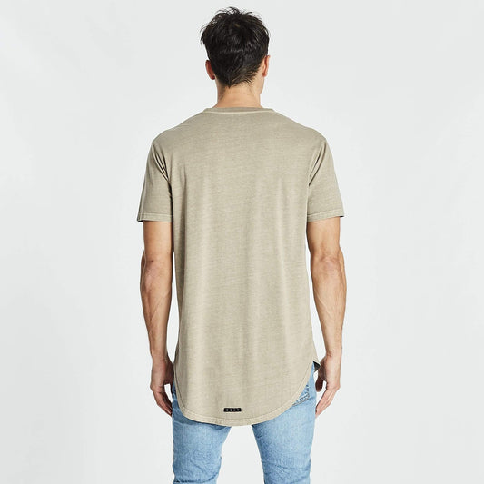 Essentials Dual Curved T-Shirt Vintage Khaki