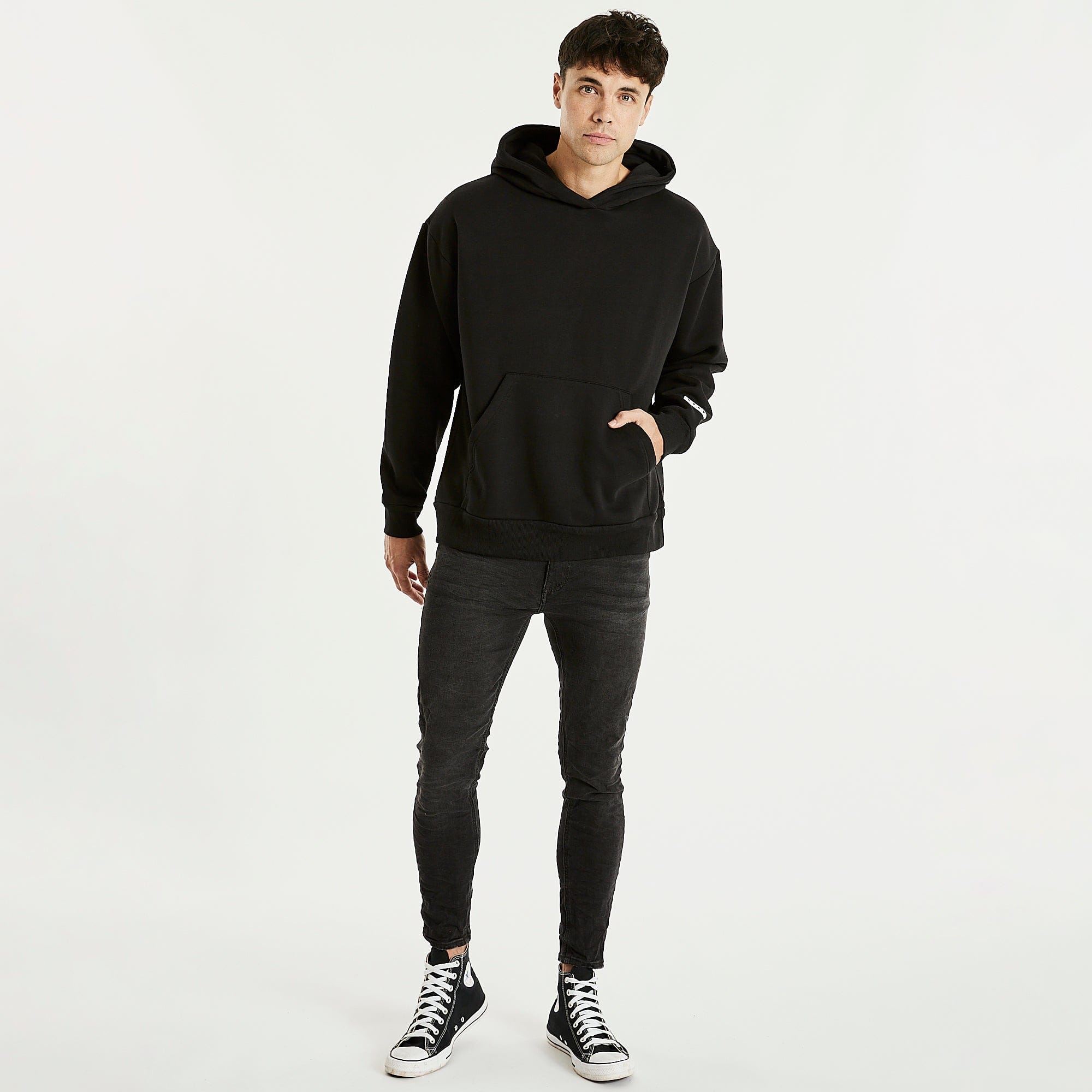 KSCY Basics  Essentials Black Hoodie – Kiss Chacey