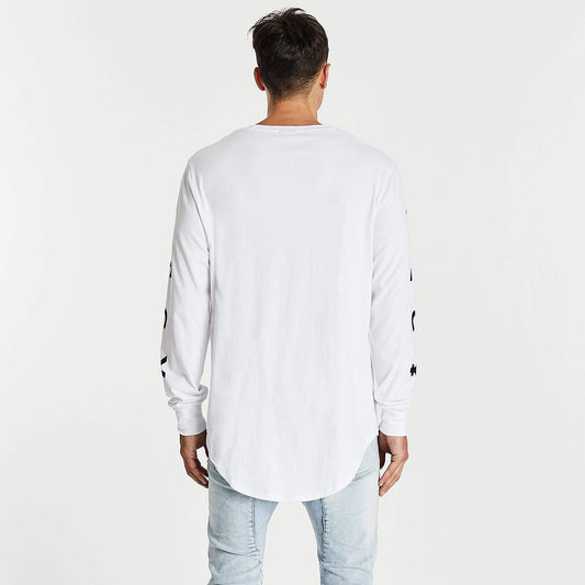 Eternal Cape Back Long Sleeve T-Shirt White