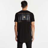 Fatal Dual Curved T-Shirt Jet Black