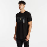 Fatal Dual Curved T-Shirt Jet Black