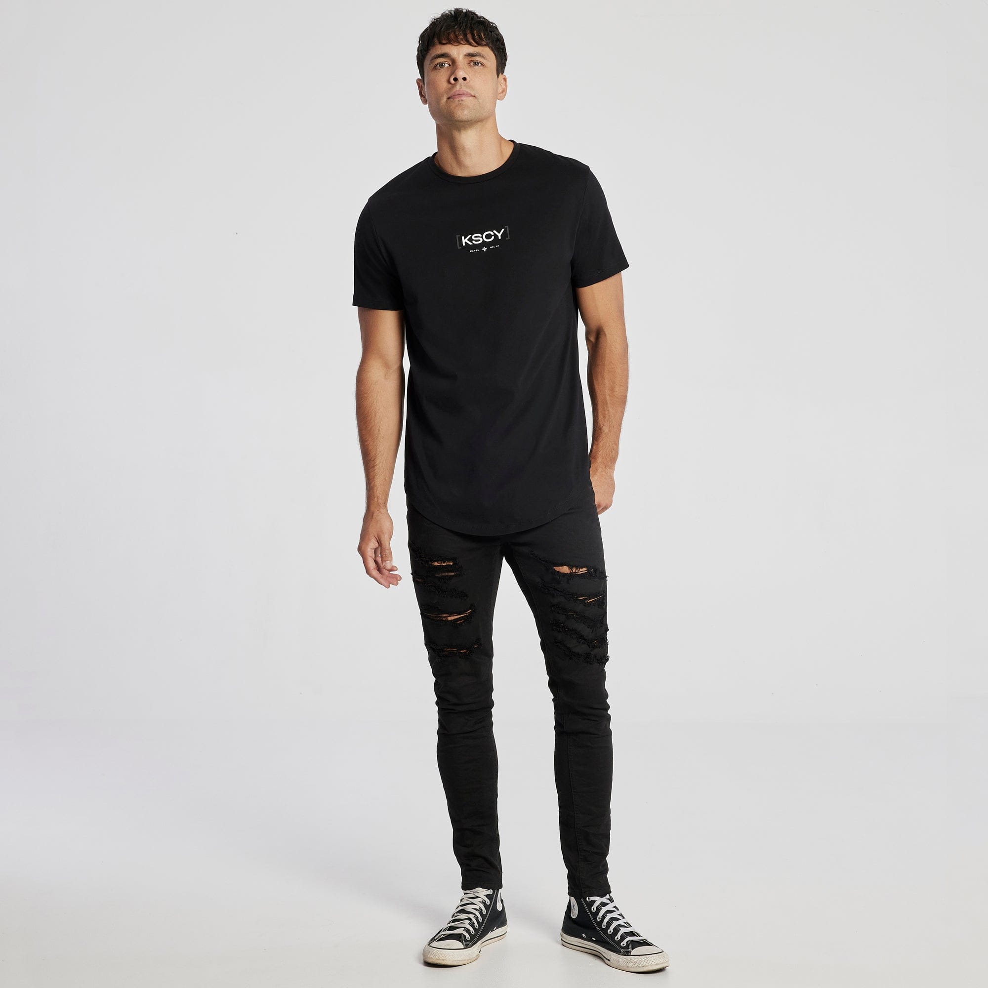 Final Dual Curved T-Shirt Jet Black
