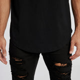 Final Dual Curved T-Shirt Jet Black