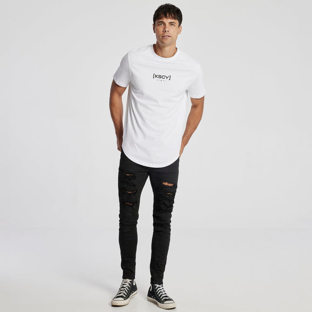 Final Dual Curved T-Shirt White
