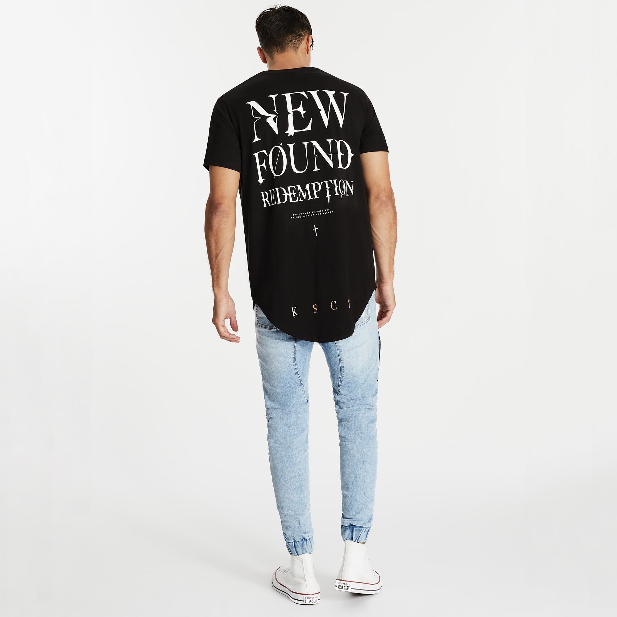 Findings Dual Curved T-Shirt Jet Black