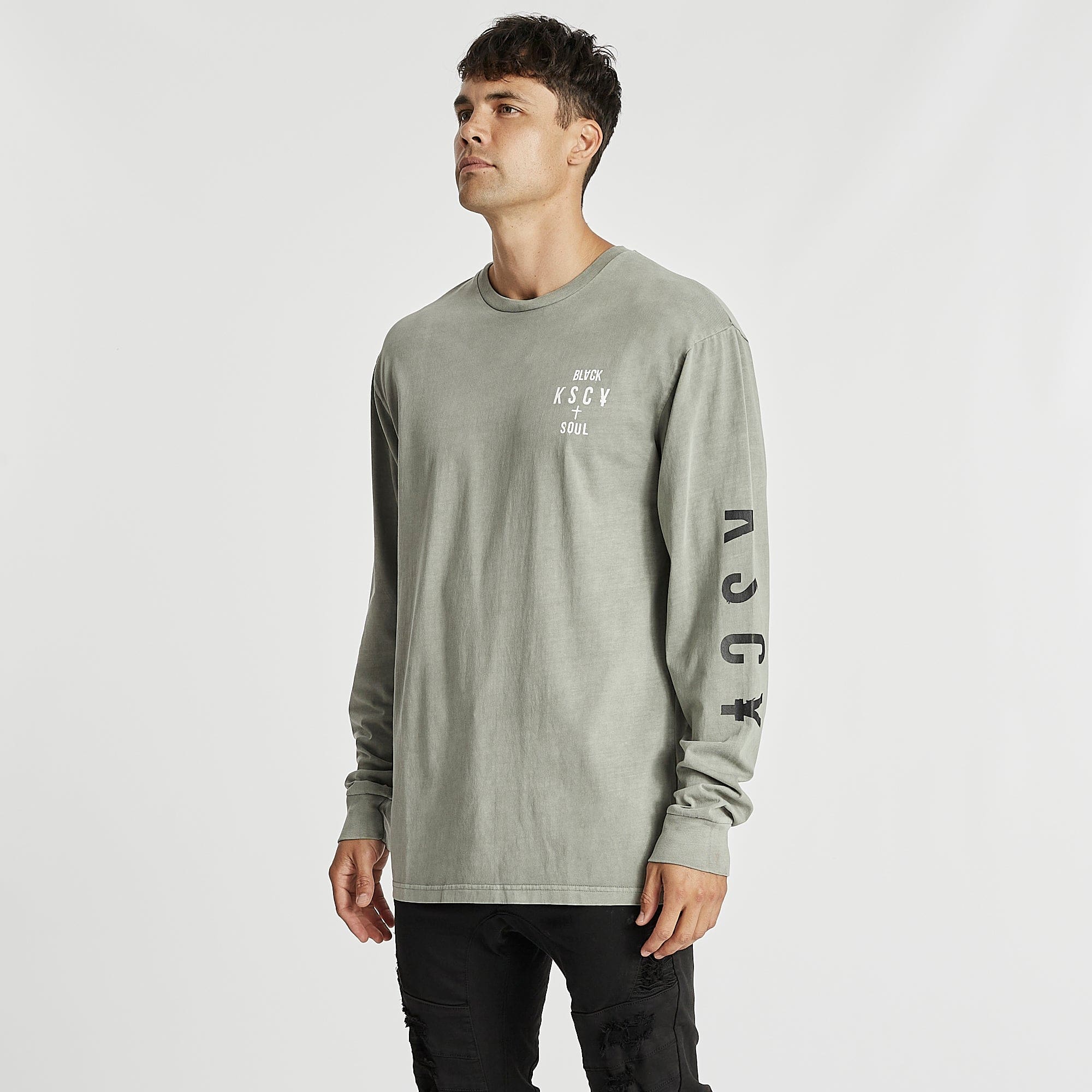 Foolish Relaxed L/S T-Shirt Pigment Shadow