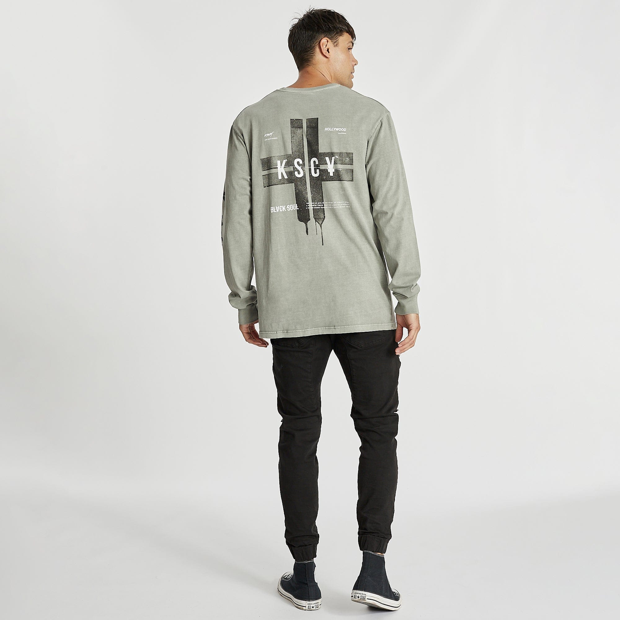 Foolish Relaxed L/S T-Shirt Pigment Shadow