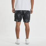 Force Beach Short Black/White Print