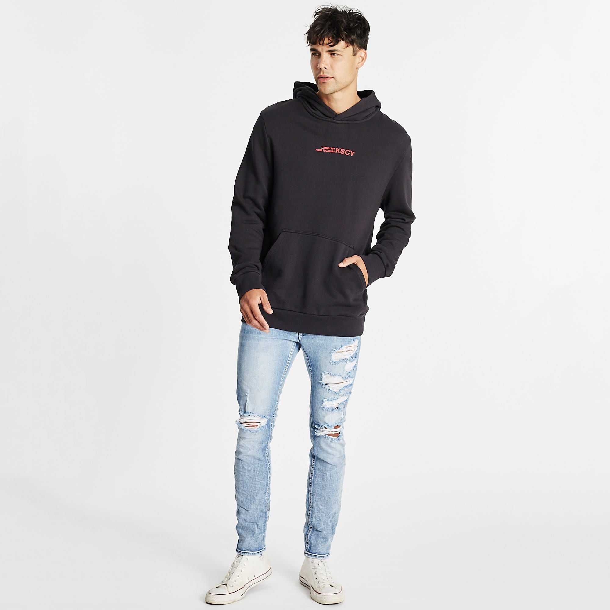 Forever Relaxed Hoodie Jet Black