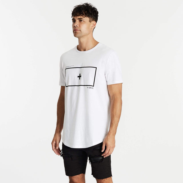 Freewill Dual Curved T-Shirt White