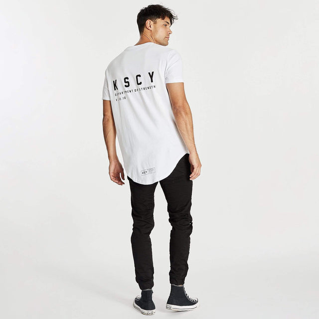 Friction Dual Curved T-Shirt White