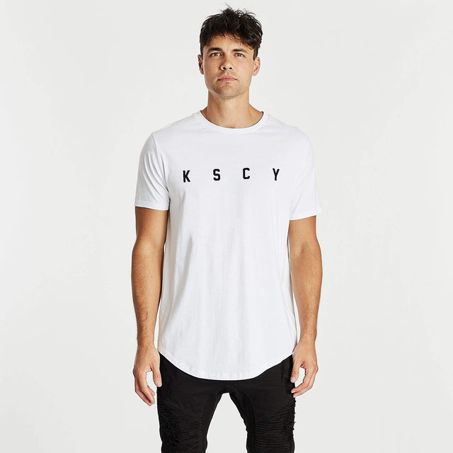 Friction Dual Curved T-Shirt White