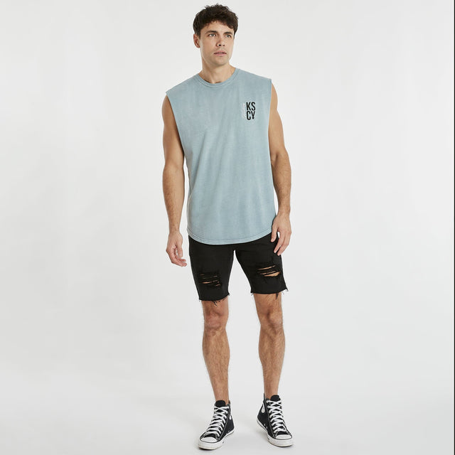 Galleon Dual Curved Muscle Tee Pigment Lead