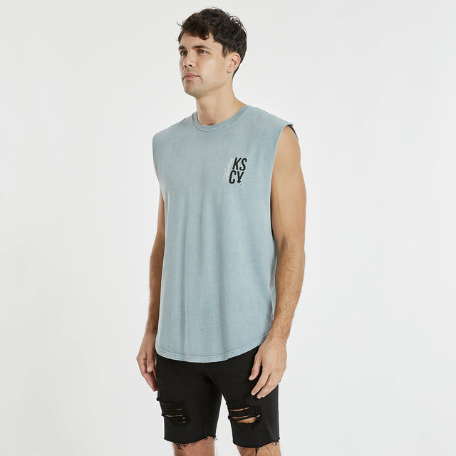 Galleon Dual Curved Muscle Tee Pigment Lead