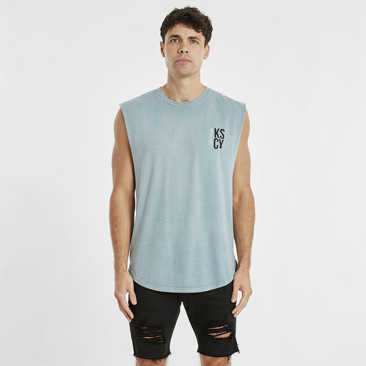 Galleon Dual Curved Muscle Tee Pigment Lead