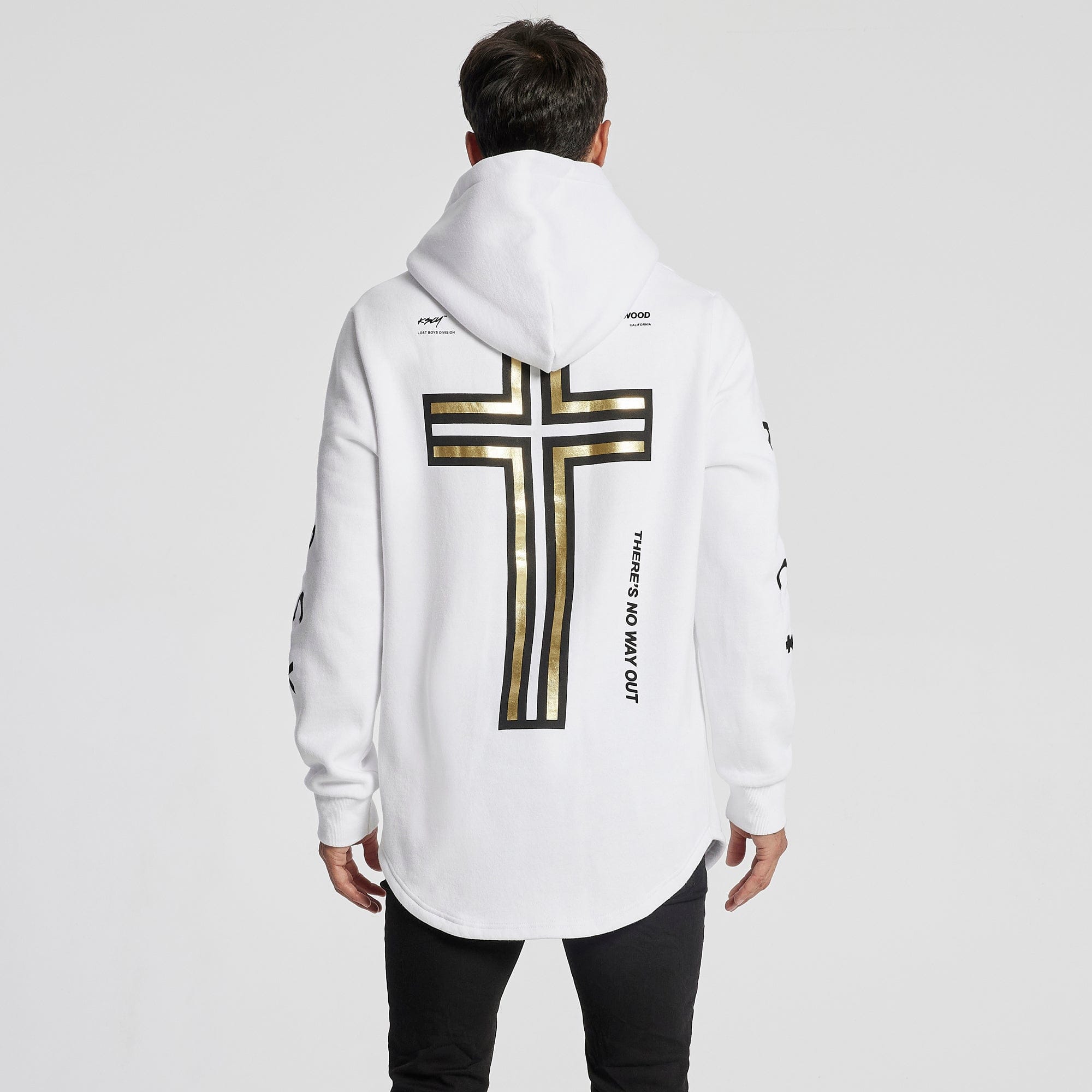 Grounded Dual Curved Hoodie White
