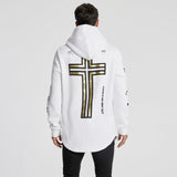 Grounded Dual Curved Hoodie White