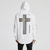 Grounded Dual Curved Hoodie White