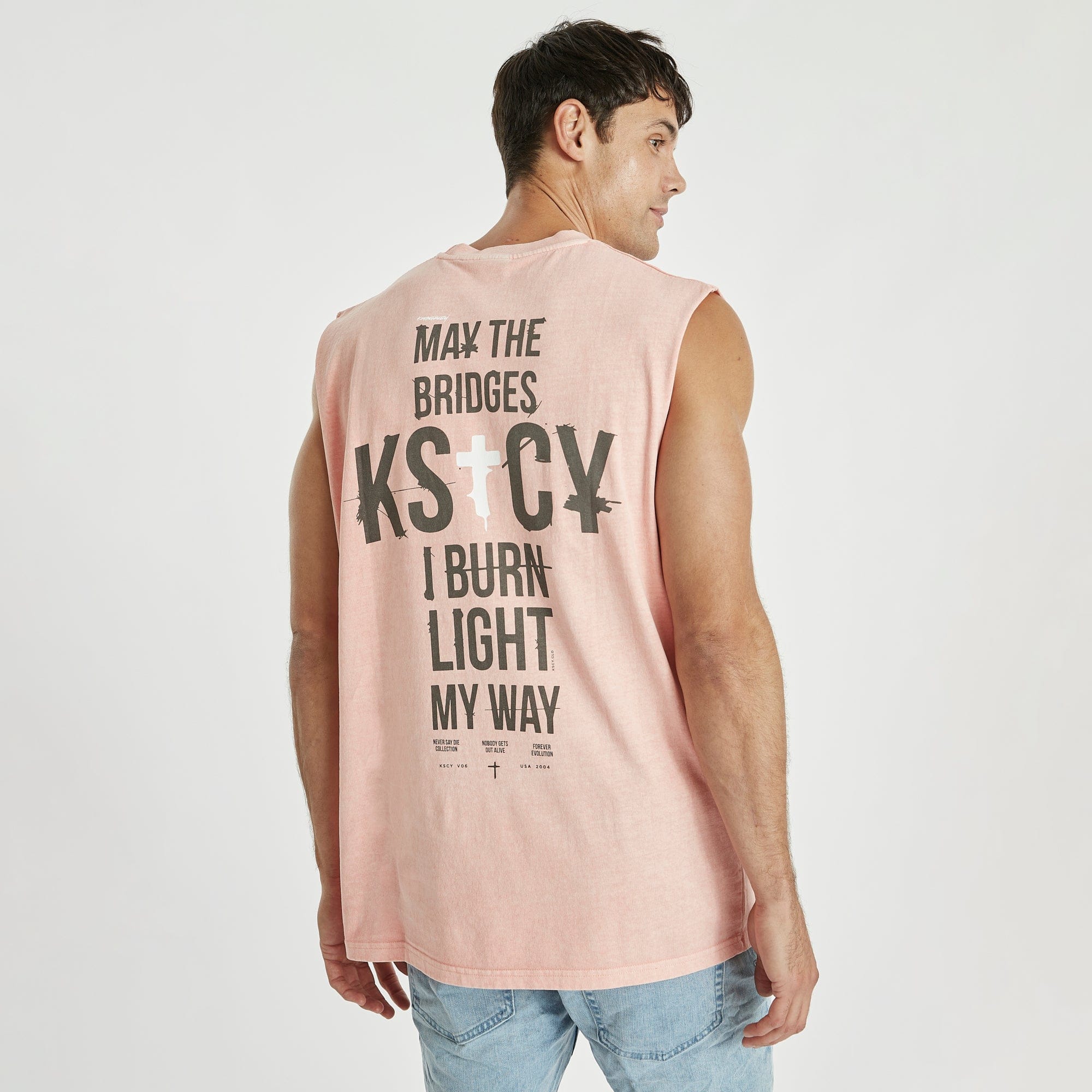 Grown Relaxed Muscle Tee Pigment Blossom