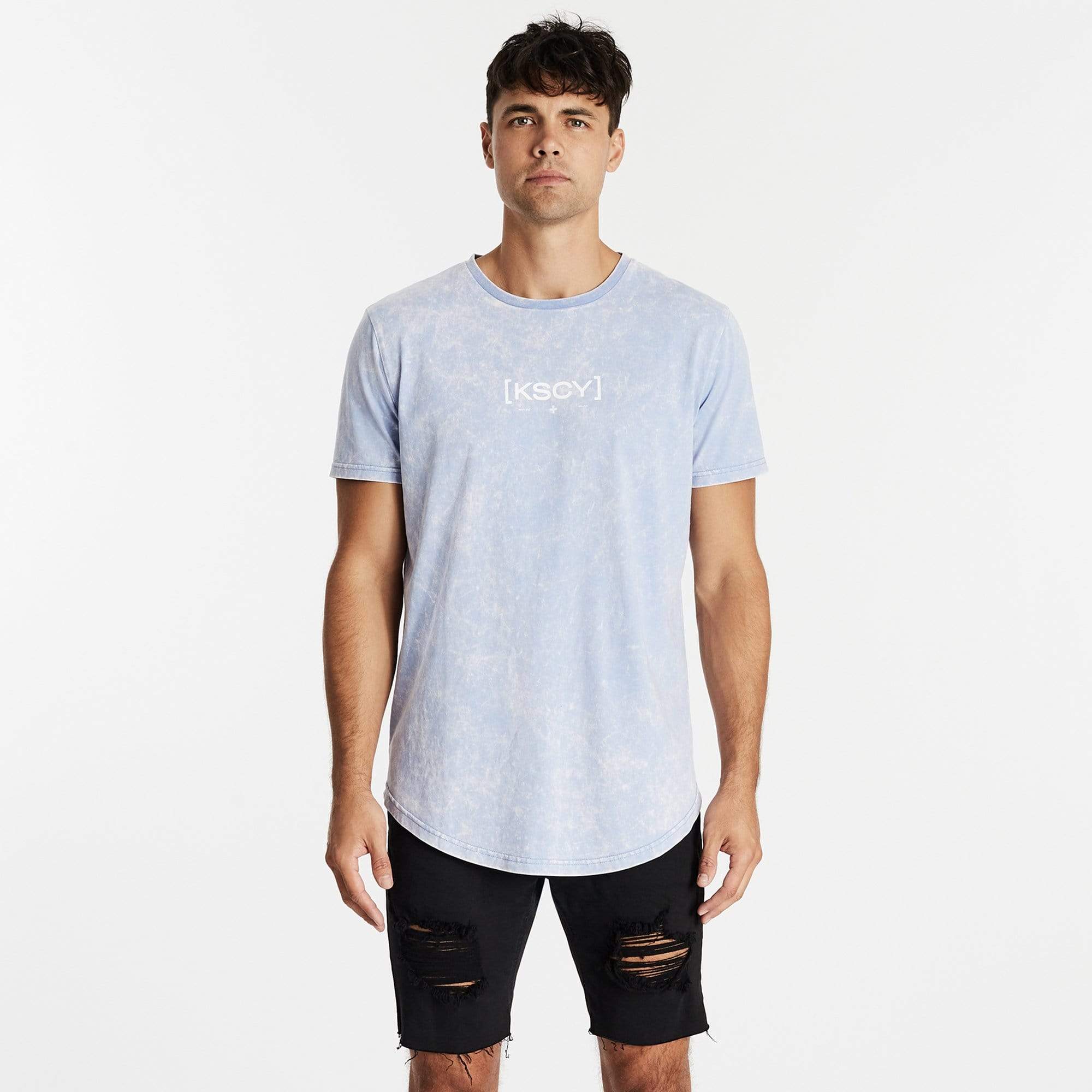 Habits Dual Curved T-Shirt Acid Lavender