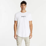 Habits Dual Curved T-Shirt White