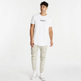 Habits Dual Curved T-Shirt White