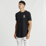 Hearts Dual Curved T-Shirt Jet Black