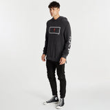 Helpless Step Hem Hoodie Pigment Asphalt