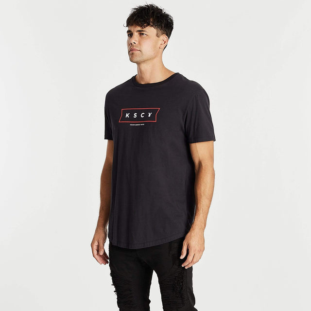 Honorary Dual Curved T-Shirt Jet Black