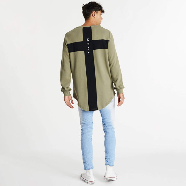 Intersect Dual Curved Jumper Khaki
