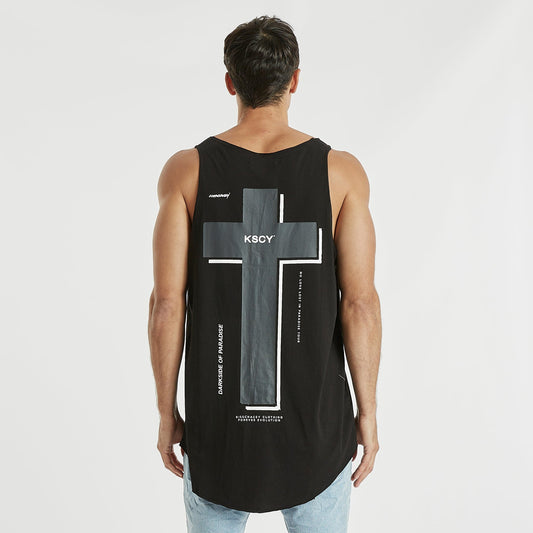 Irresistable Dual Curved Tank Jet Black