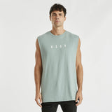 Join Step Hem Muscle Tee Slate Gray