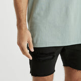 Join Step Hem Muscle Tee Slate Gray