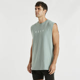Join Step Hem Muscle Tee Slate Gray