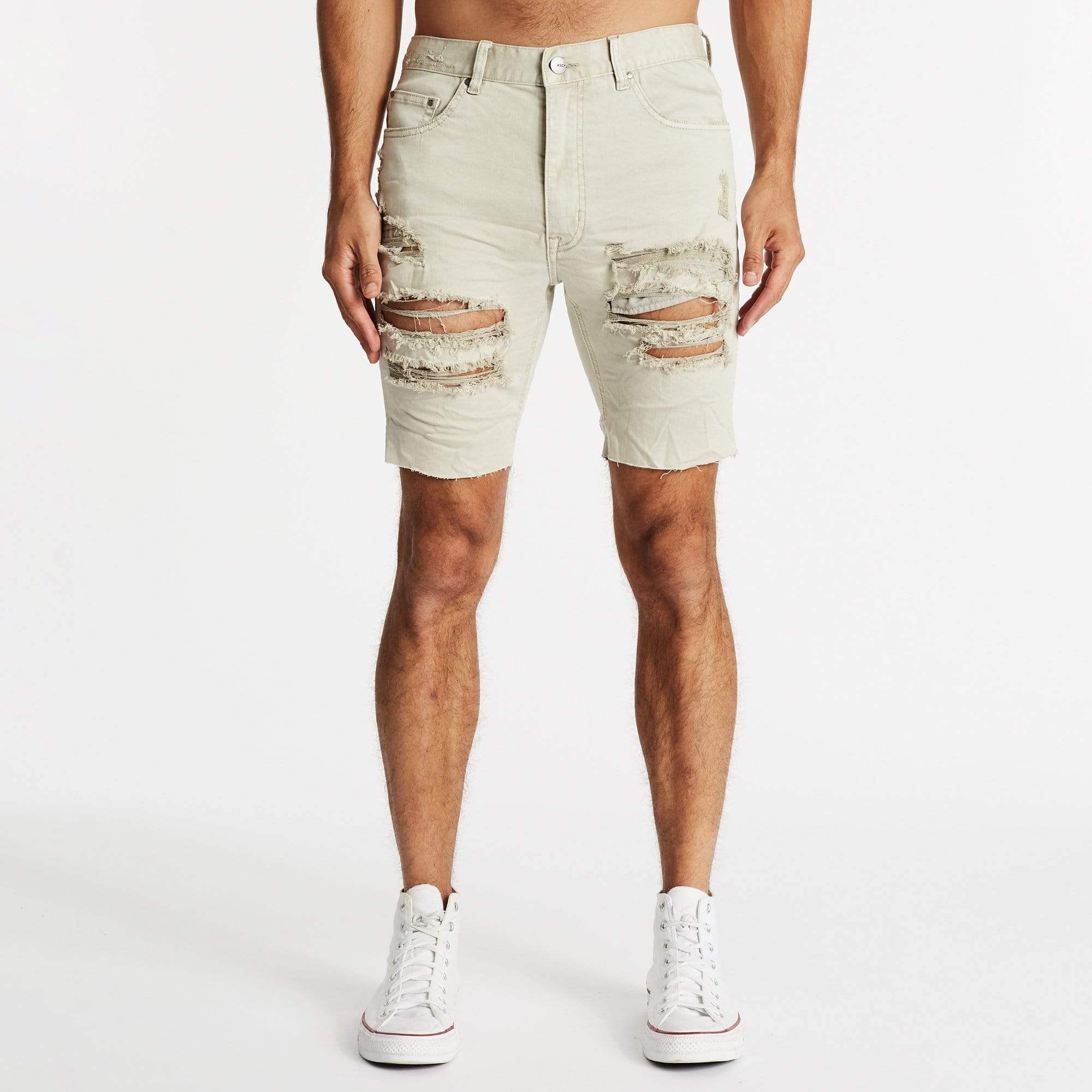 KS2 Denim Shorts Destroyed Goat