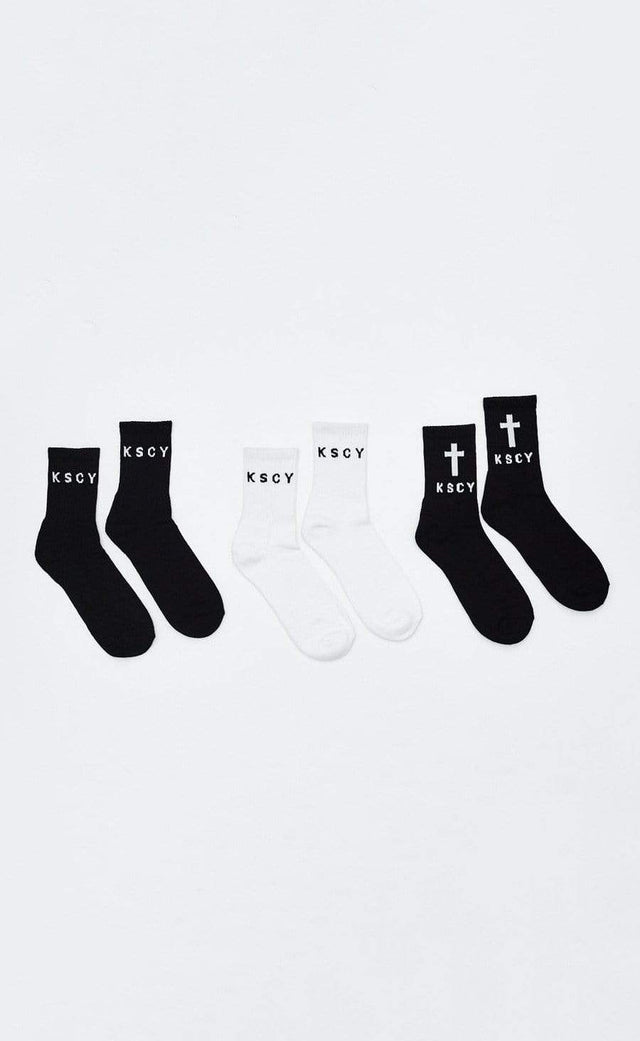 KSCY 02 3-Pack Mid Socks