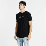 Laceration Dual Curved T-Shirt Jet Black