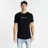 Laceration Dual Curved T-Shirt Jet Black